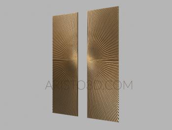 Geometrical panel (PGM_0145) 3D model for CNC machine