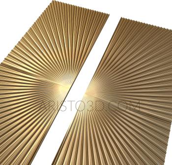 Geometrical panel (PGM_0146) 3D model for CNC machine