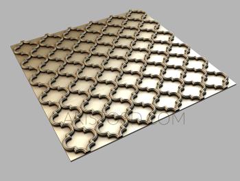 Geometrical panel (PGM_0154) 3D model for CNC machine