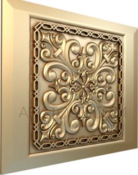 Square panels (PN_0099-1) 3D model for CNC machine