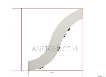 Square panels (PN_0239) 3D model for CNC machine