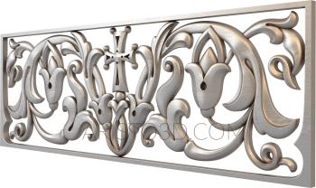Church panel (PC_0209) 3D model for CNC machine