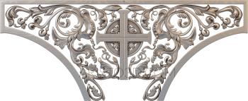 Church panel (PC_0226) 3D model for CNC machine