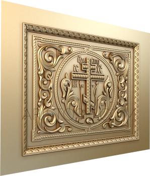 Church panel (PC_0271) 3D model for CNC machine