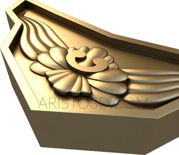 The panel is figured (PF_0008) 3D model for CNC machine