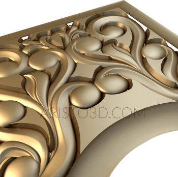 The panel is figured (PF_0031) 3D model for CNC machine