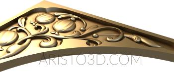 The panel is figured (PF_0142) 3D model for CNC machine