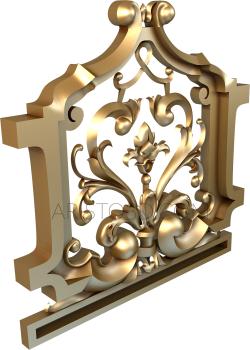 The panel is figured (PF_0153) 3D model for CNC machine