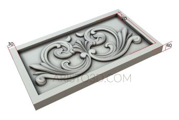 Horisontal panel (PG_0303) 3D model for CNC machine