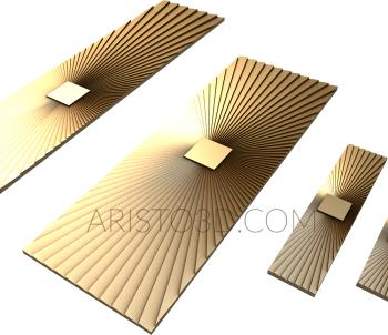 Vertical panel (PV_0393) 3D model for CNC machine