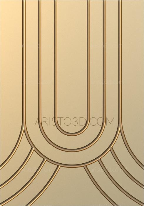 Vertical panel (PV_0395) 3D model for CNC machine