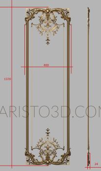 Vertical panel (PV_0490) 3D model for CNC machine