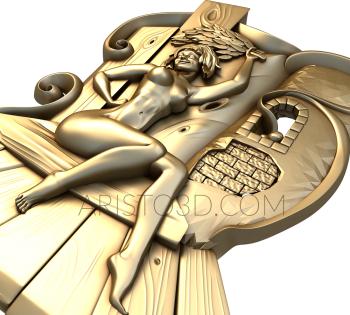 Free examples of 3d stl models (Panel for a bath. Download free 3d model for cnc - USPD_0020) 3D