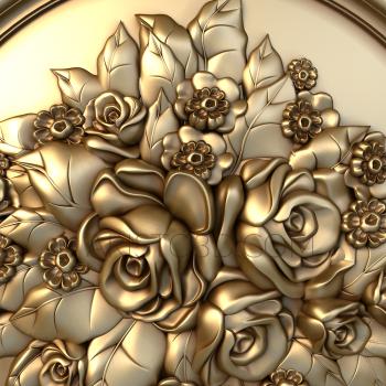 Free examples of 3d stl models (Bouquet of flowers. Download free 3d model for cnc - USPD_0023) 3D