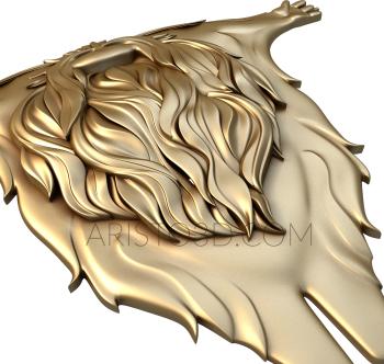 Free examples of 3d stl models (Hairy creature. Download free 3d model for cnc - USPD_0365) 3D