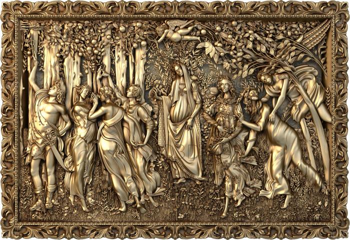 Spring Botticelli. Free examples of 3d stl models (Spring Botticelli. Download free 3d model for cnc - USPH_0146-2) 3D