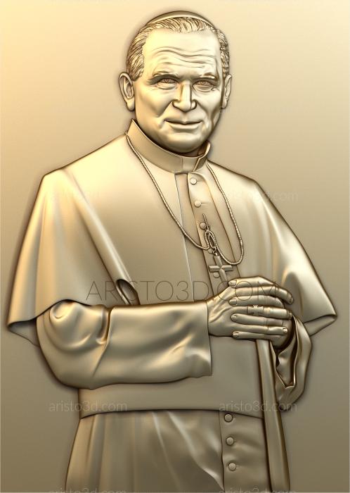 Free examples of 3d stl models (Pope. Download free 3d model for cnc - USPR_0059) 3D