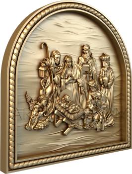 Religious panels (PR_0237) 3D model for CNC machine