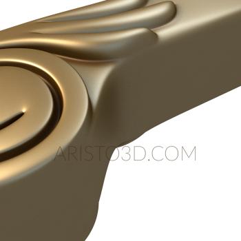 Stair rail (PRL_0014) 3D model for CNC machine