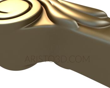 Stair rail (PRL_0014) 3D model for CNC machine