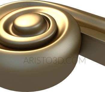 Stair rail (PRL_0023) 3D model for CNC machine