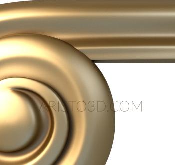 Stair rail (PRL_0024) 3D model for CNC machine