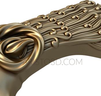 Stair rail (PRL_0030) 3D model for CNC machine