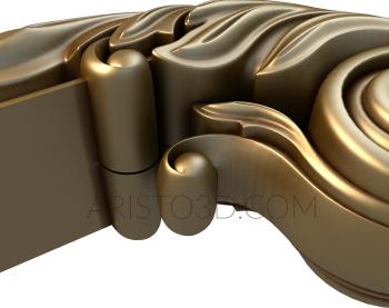 Stair rail (PRL_0064) 3D model for CNC machine