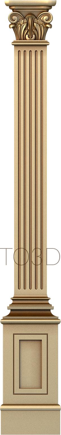 Pilasters (PL_0040) 3D model for CNC machine