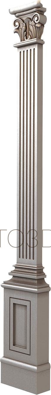 Pilasters (PL_0040) 3D model for CNC machine