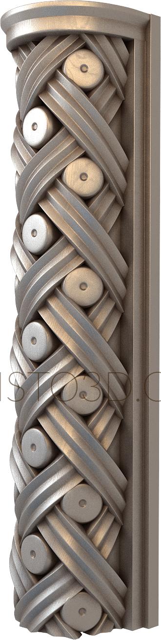 Pilasters (PL_0108) 3D model for CNC machine