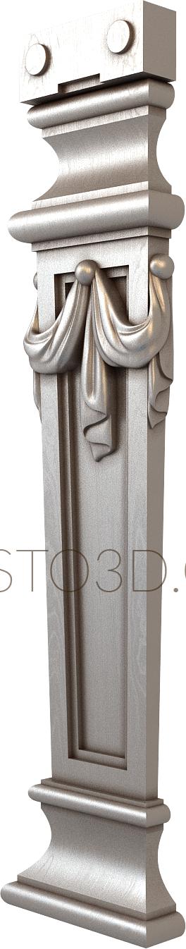 Pilasters (PL_0126) 3D model for CNC machine