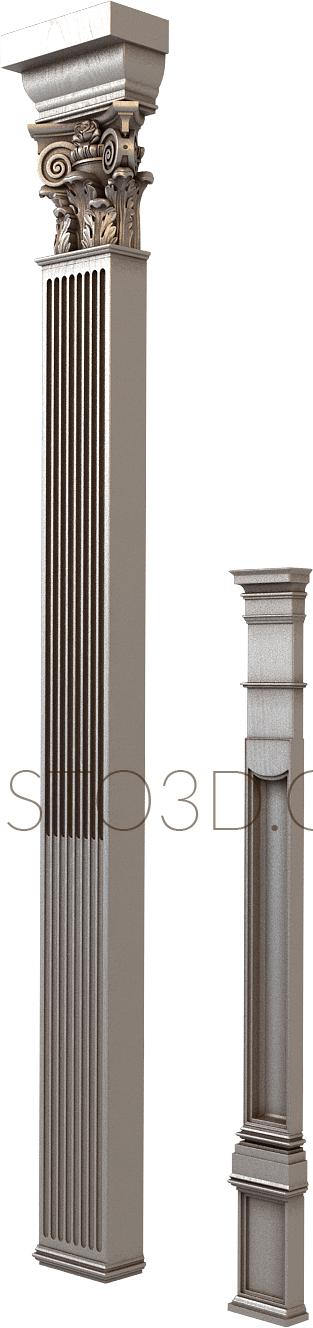 Pilasters (PL_0154) 3D model for CNC machine