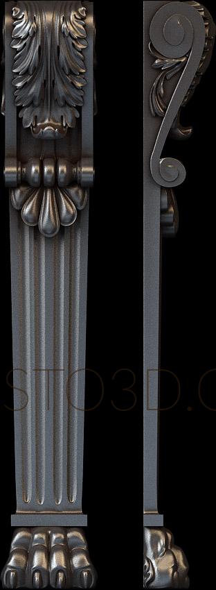 Pilasters (PL_0180) 3D model for CNC machine