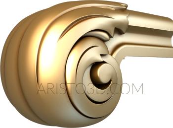 Armrest (PDL_0042) 3D model for CNC machine