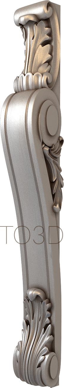 Half-column (PST_0033-1) 3D model for CNC machine