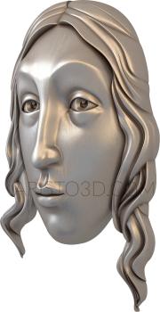 Portrait (PRT_0001) 3D model for CNC machine