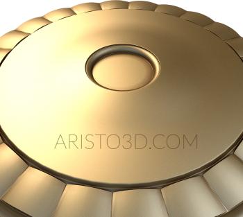 Ceiling rose (PRZ_0055) 3D model for CNC machine