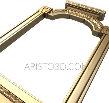 Figured frame (RMF_0218) 3D model for CNC machine