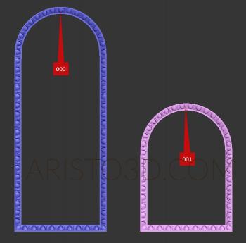 Figured frame (RMF_0708) 3D model for CNC machine