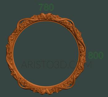 Round frame (RK_0750) 3D model for CNC machine