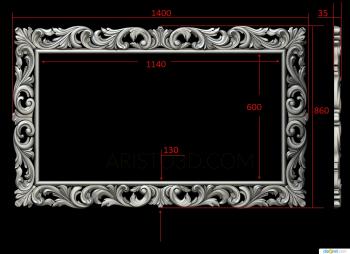 Mirrors and frames (RM_0882) 3D model for CNC machine