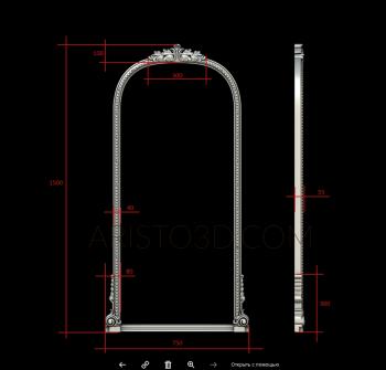 Mirrors and frames (RM_0887) 3D model for CNC machine