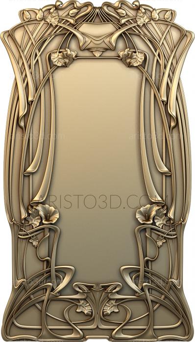 Mirror frame. Free examples of 3d stl models (Mirror frame. Download free 3d model for cnc - USRN_0026) 3D