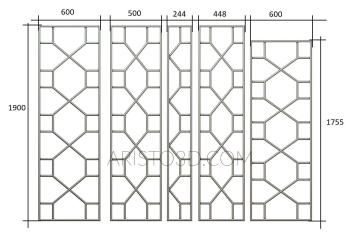 Lattice (RSH_0010) 3D model for CNC machine