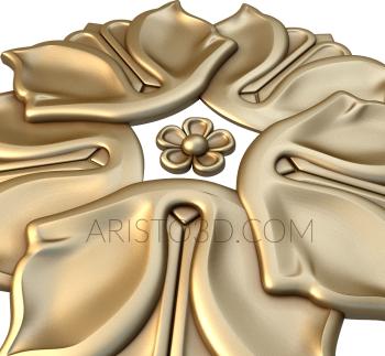 Rozette (RZ_0637) 3D model for CNC machine