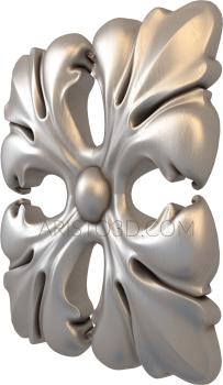 Rozette (RZ_0821) 3D model for CNC machine