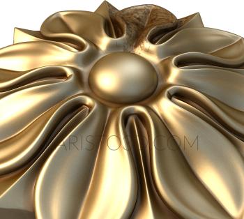 Rozette (RZ_0927) 3D model for CNC machine