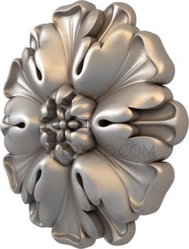 Rozette (RZ_0929) 3D model for CNC machine
