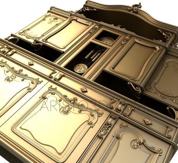 Cupboard (SHK_0091) 3D model for CNC machine